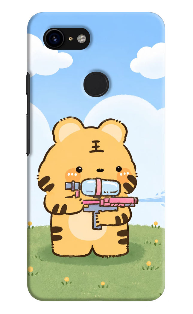 Tiger Treat Google Pixel 3 Hard Case Back Cover by Casekaro