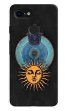 Divine Sun Google Pixel 3 Hard Case Back Cover by Casekaro