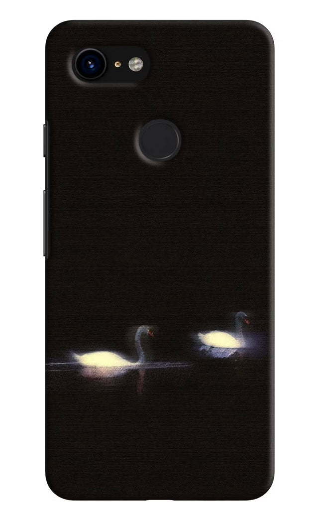 Silent Swans Google Pixel 3 Hard Case Back Cover by Casekaro