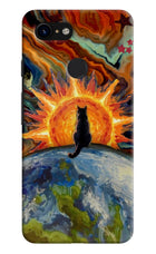 Sunrise Beyond Google Pixel 3 Hard Case Back Cover by Casekaro