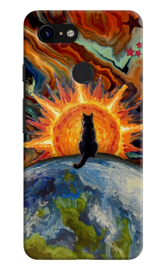 Sunrise Beyond Google Pixel 3 Hard Case Back Cover by Casekaro