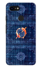 Koi Blue Google Pixel 3 Hard Case Back Cover by Casekaro
