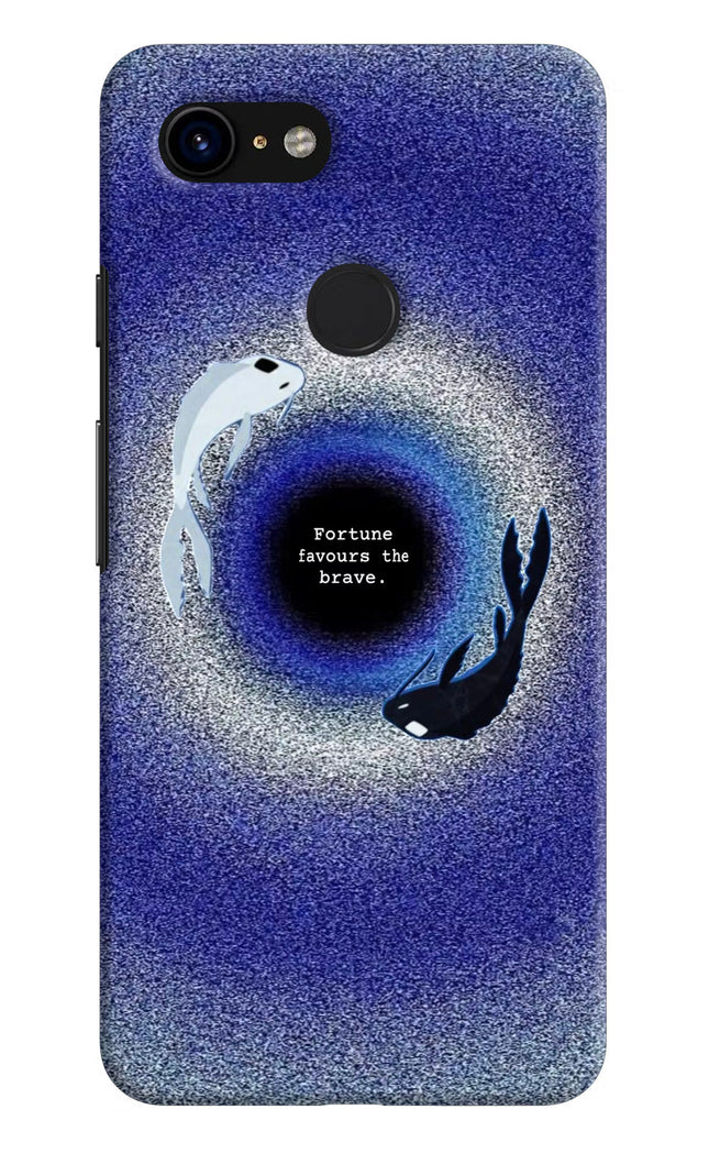 Dark Koi Google Pixel 3 Hard Case Back Cover by Casekaro