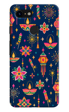 Festive Pop Google Pixel 3 Hard Case Back Cover by Casekaro