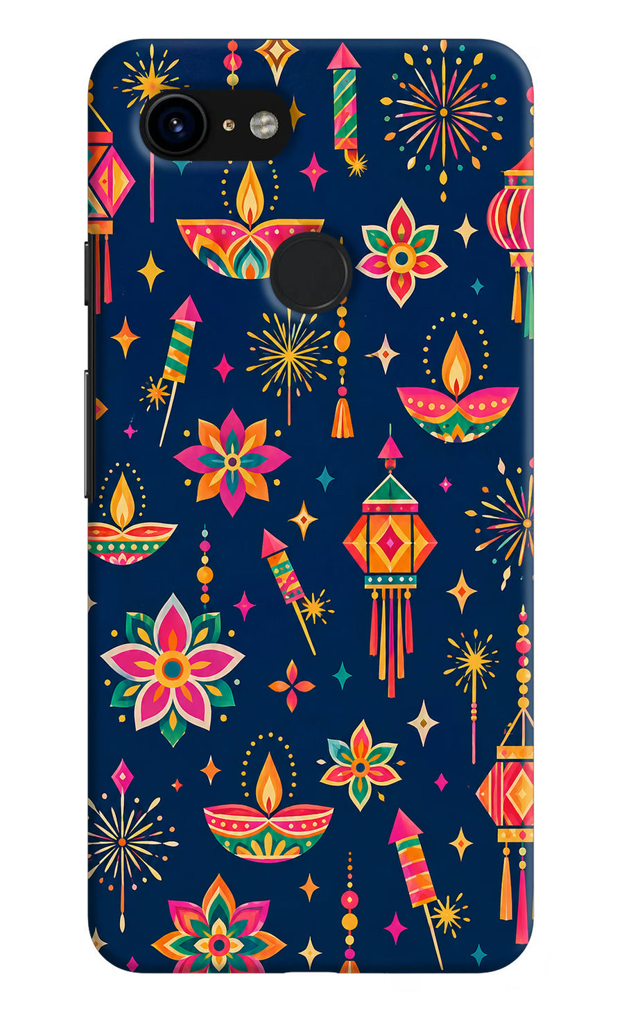 Festive Pop Google Pixel 3 Back Cover, Hard case