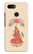 Goddess Lakshmi Google Pixel 3 Hard Case Back Cover by Casekaro