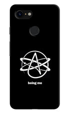 Atheist Symbol Google Pixel 3 Hard Case Back Cover by Casekaro