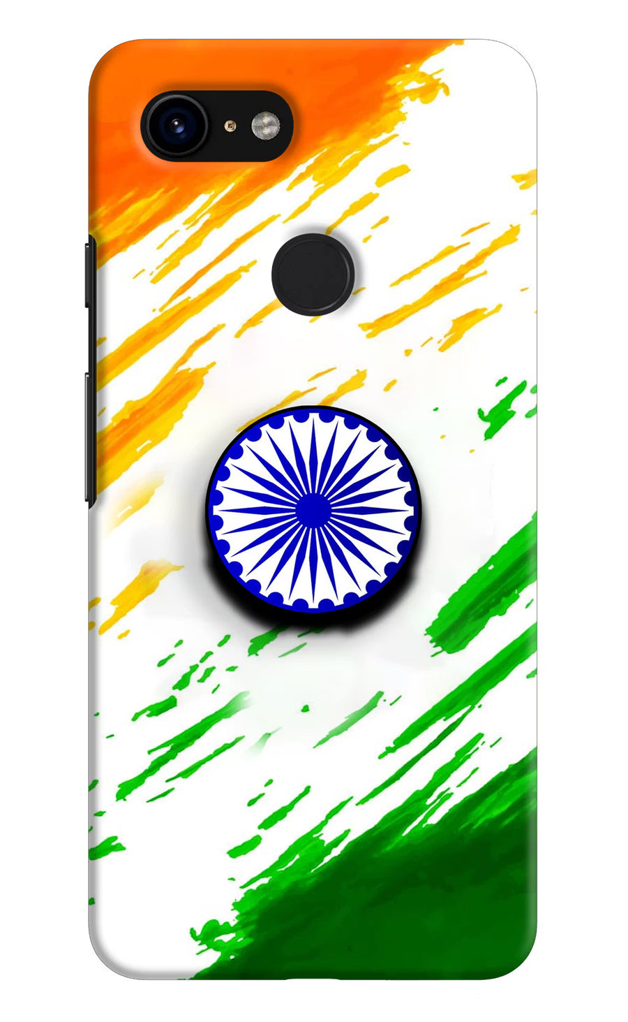Indian Flag Ashoka Chakra Google Pixel 3 Pop Case, Hard case