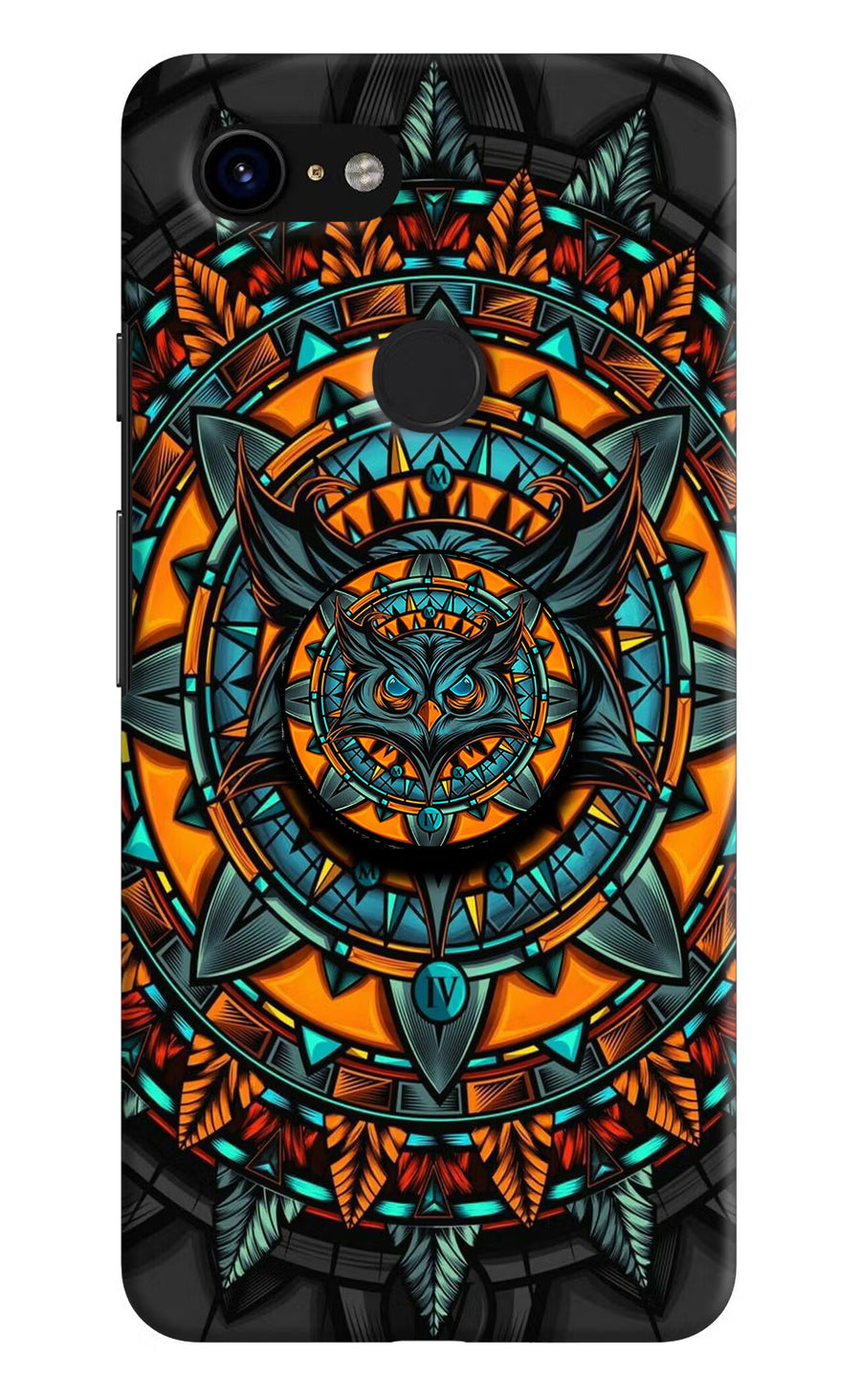 Angry Owl Google Pixel 3 Pop Case, Hard case