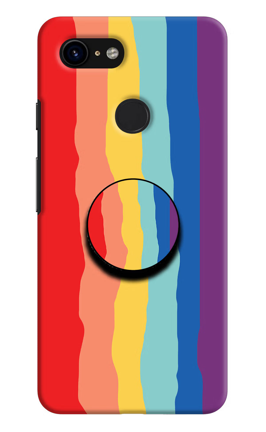 Rainbow Google Pixel 3 Pop Case, Hard case