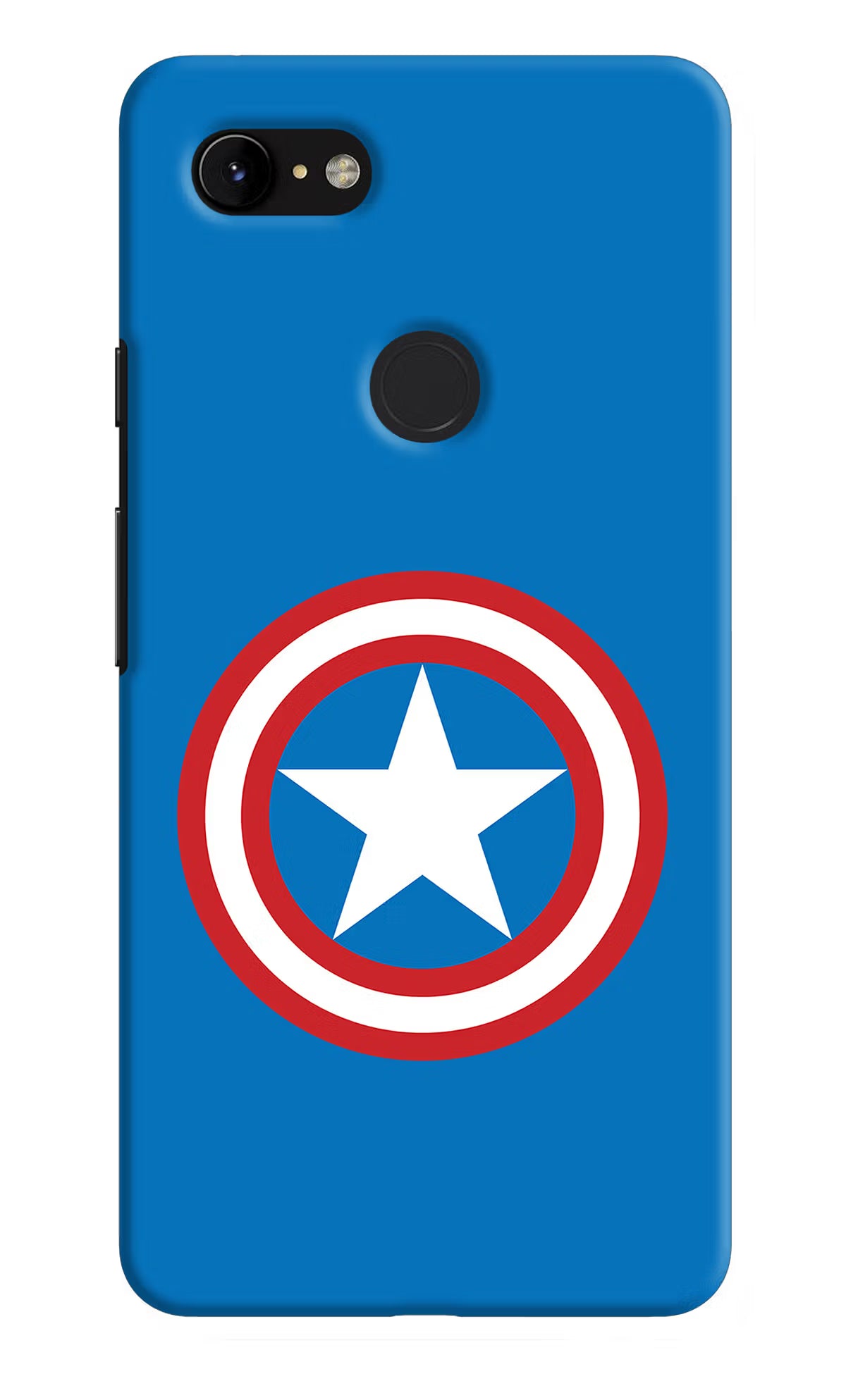 Captain America Logo Google Pixel 3 XL Hard Case Back Cover by Casekaro