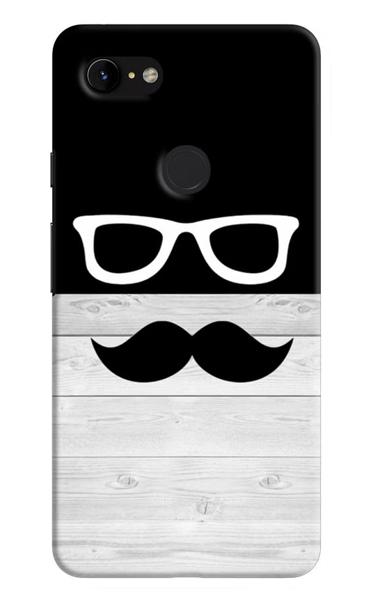 Mustache Google Pixel 3 XL Hard Case Back Cover by Casekaro