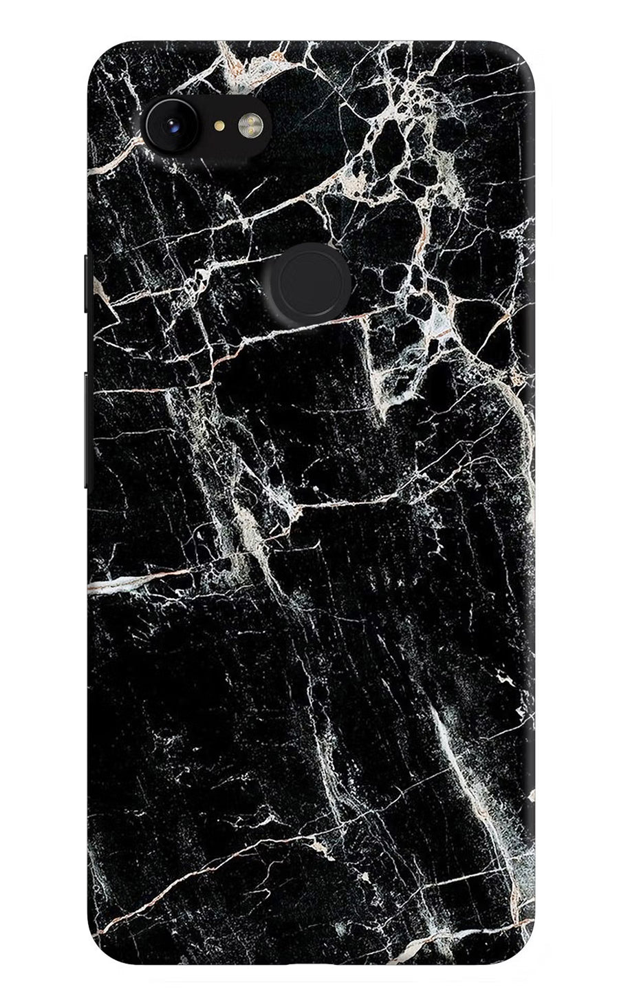 Black Marble Texture Google Pixel 3 XL Back Cover, Hard case