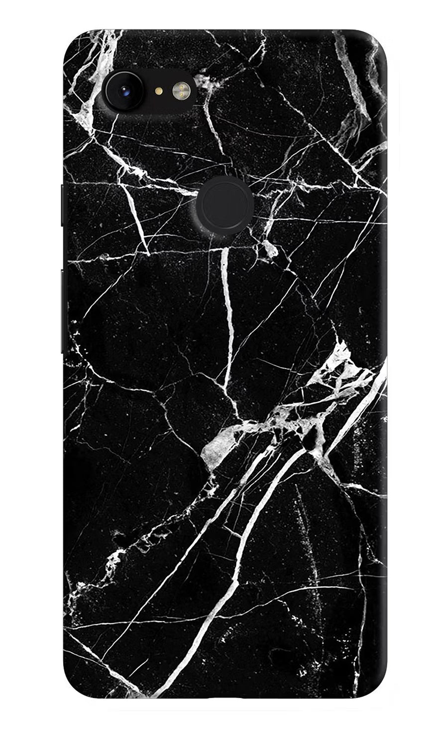 Black Marble Pattern Google Pixel 3 XL Back Cover, Hard case
