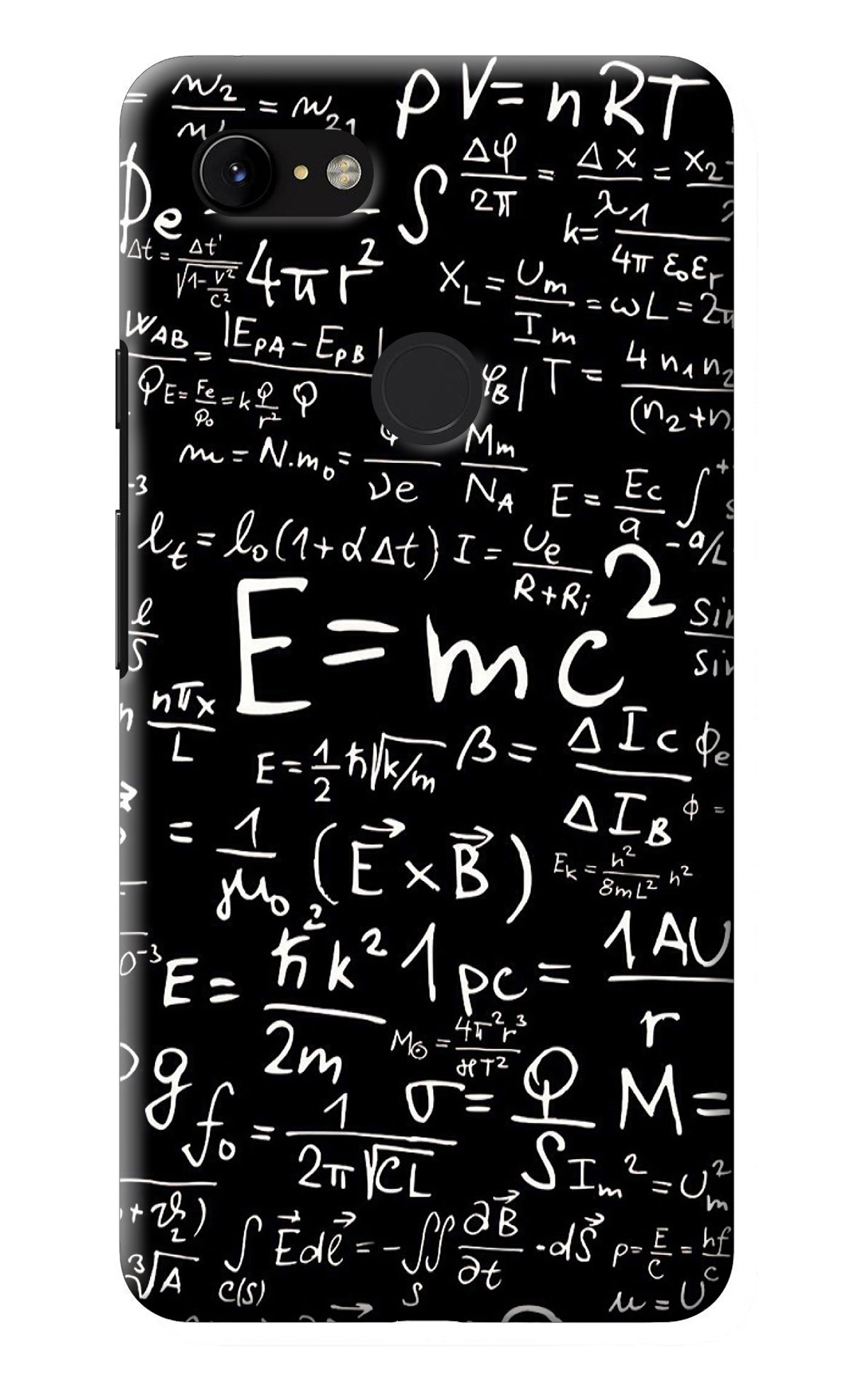 Physics Albert Einstein Formula Google Pixel 3 XL Back Cover