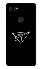 Paper Plane White Google Pixel 3 XL Hard Case Back Cover by Casekaro