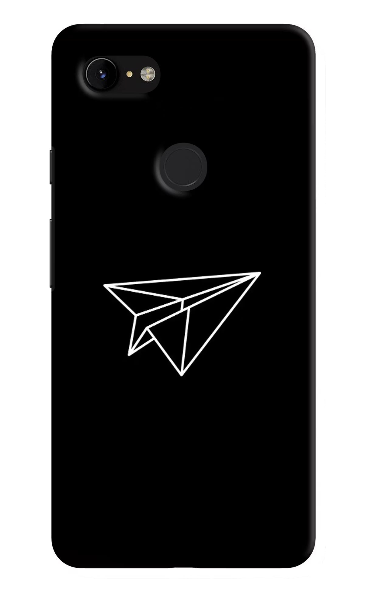 Paper Plane White Google Pixel 3 XL Hard Case Back Cover by Casekaro