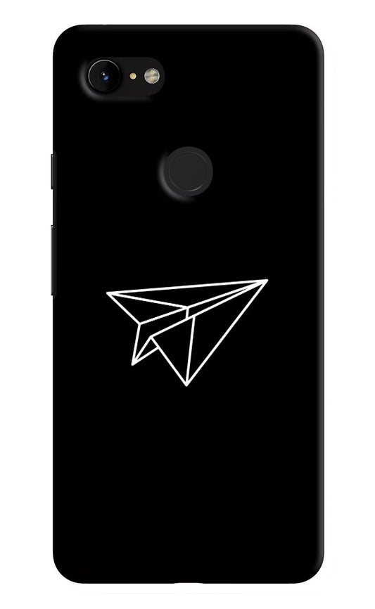 Paper Plane White Google Pixel 3 XL Hard Case Back Cover by Casekaro