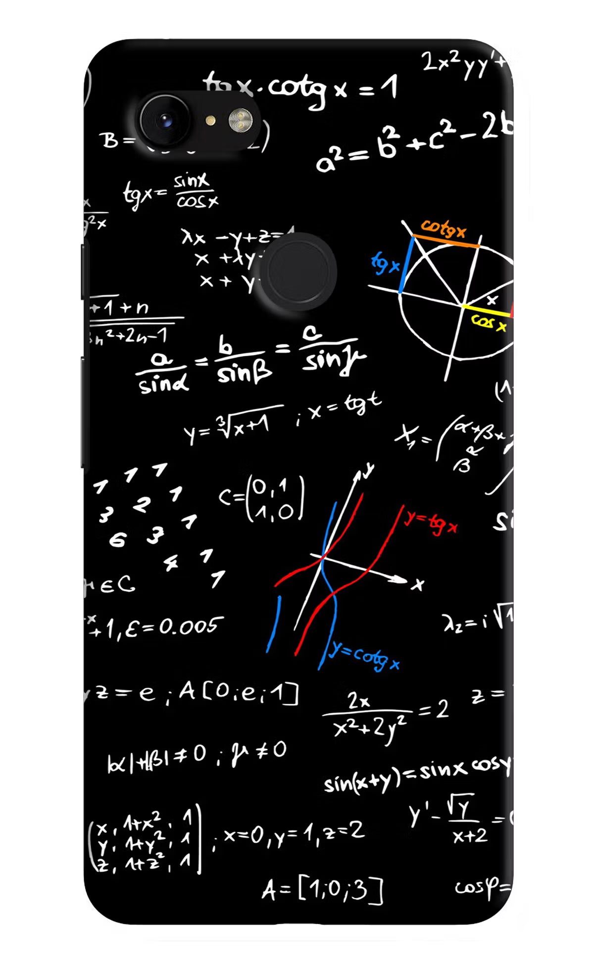 Mathematics Formula Google Pixel 3 XL Hard Case Back Cover by Casekaro