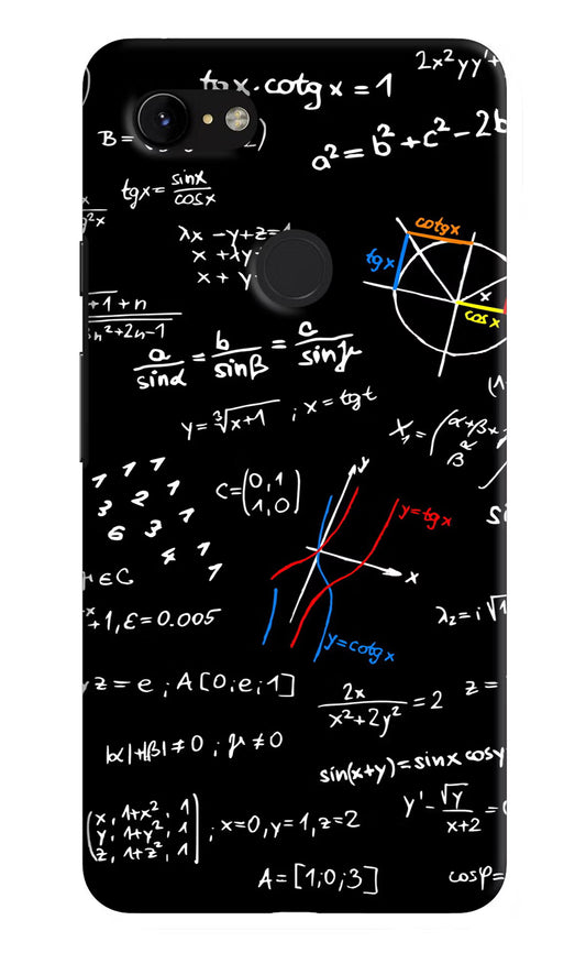 Mathematics Formula Google Pixel 3 XL Hard Case Back Cover by Casekaro