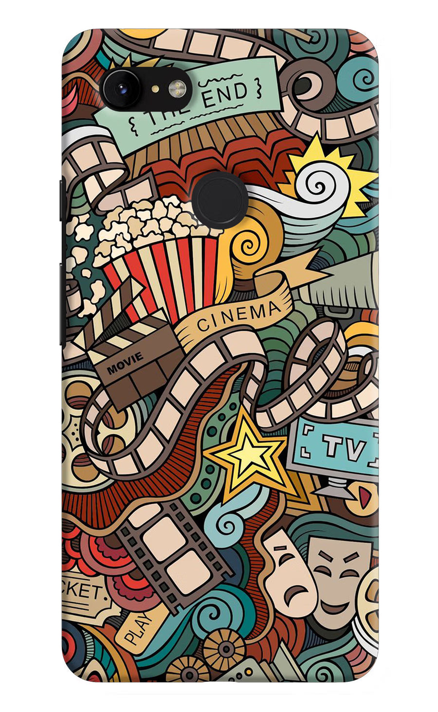 Cinema Abstract Google Pixel 3 XL Back Cover, Hard case
