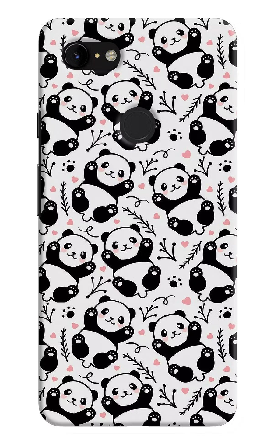 Cute Panda Google Pixel 3 XL Back Cover, Hard case