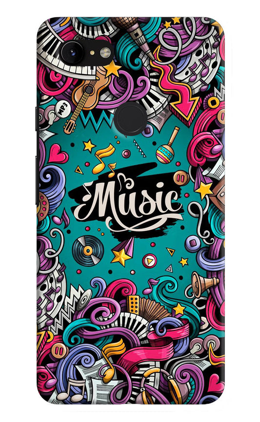 Music Graffiti Google Pixel 3 XL Hard Case Back Cover by Casekaro