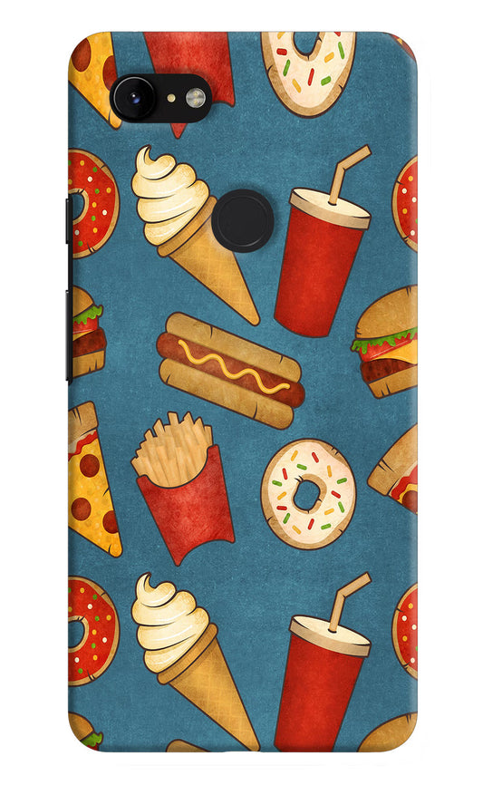 Foodie Google Pixel 3 XL Hard Case Back Cover by Casekaro