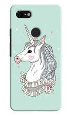 Unicorn Wallpaper Google Pixel 3 XL Hard Case Back Cover by Casekaro