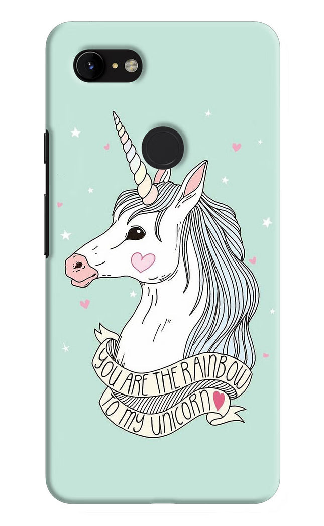 Unicorn Wallpaper Google Pixel 3 XL Hard Case Back Cover by Casekaro