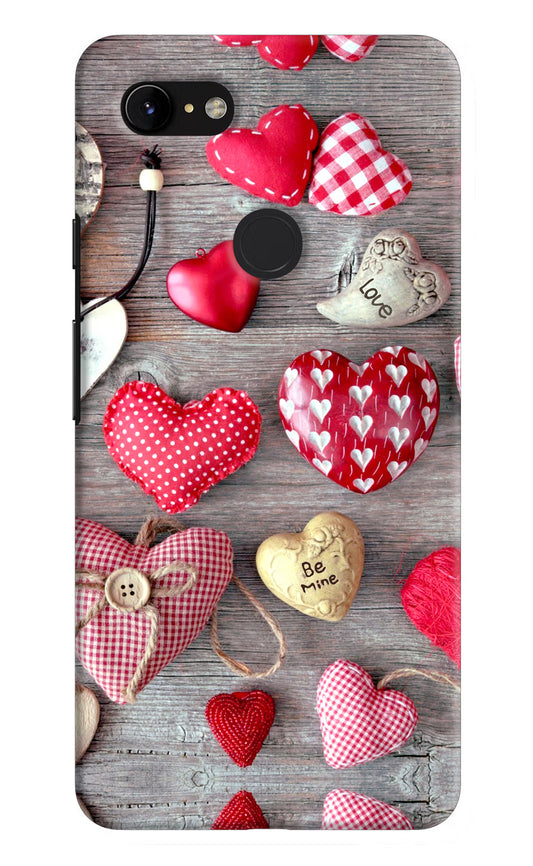 Love Wallpaper Google Pixel 3 XL Hard Case Back Cover by Casekaro