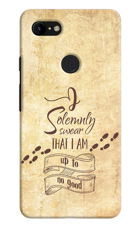 I Solemnly swear that i up to no good Google Pixel 3 XL Hard Case Back Cover by Casekaro
