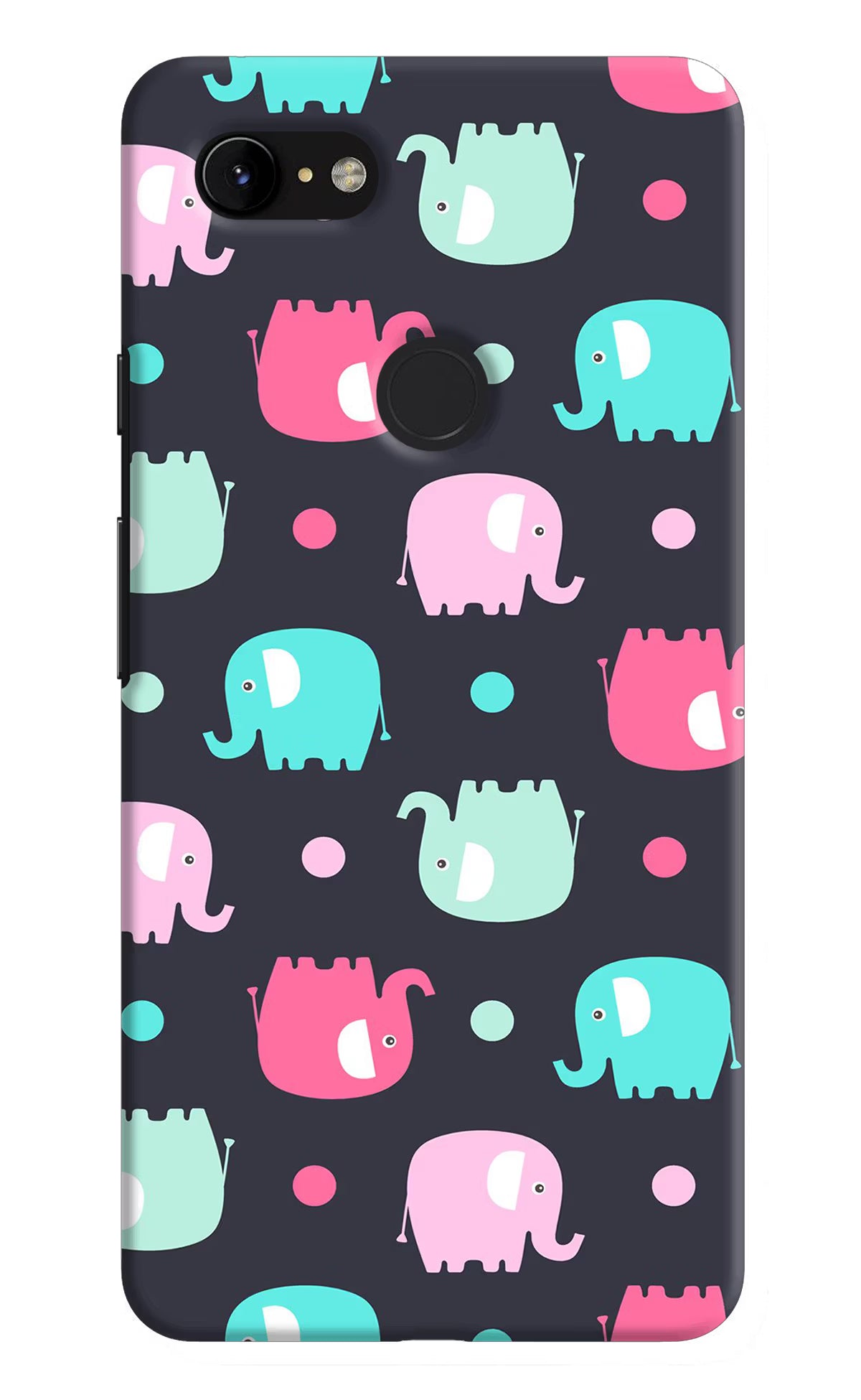 Elephants Google Pixel 3 XL Hard Case Back Cover by Casekaro