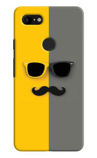 Sunglasses with Mustache Google Pixel 3 XL Hard Case Back Cover by Casekaro