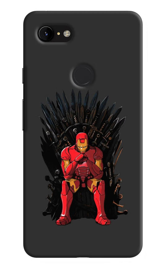 Ironman Throne Google Pixel 3 XL Hard Case Back Cover by Casekaro