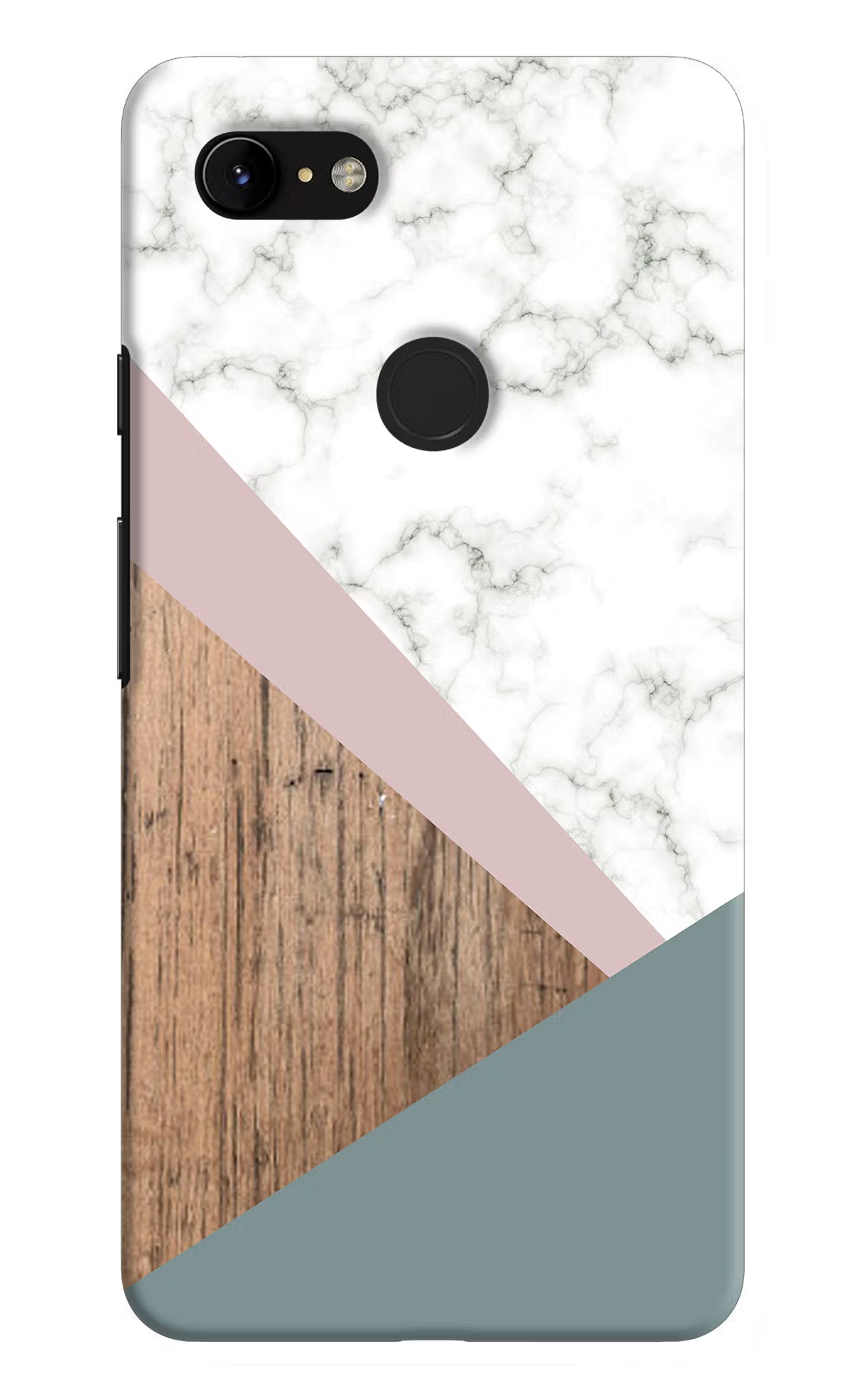 Marble wood Abstract Google Pixel 3 XL Hard Case Back Cover by Casekaro