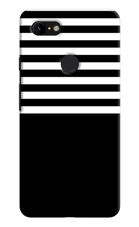 Black and White Print Google Pixel 3 XL Hard Case Back Cover by Casekaro