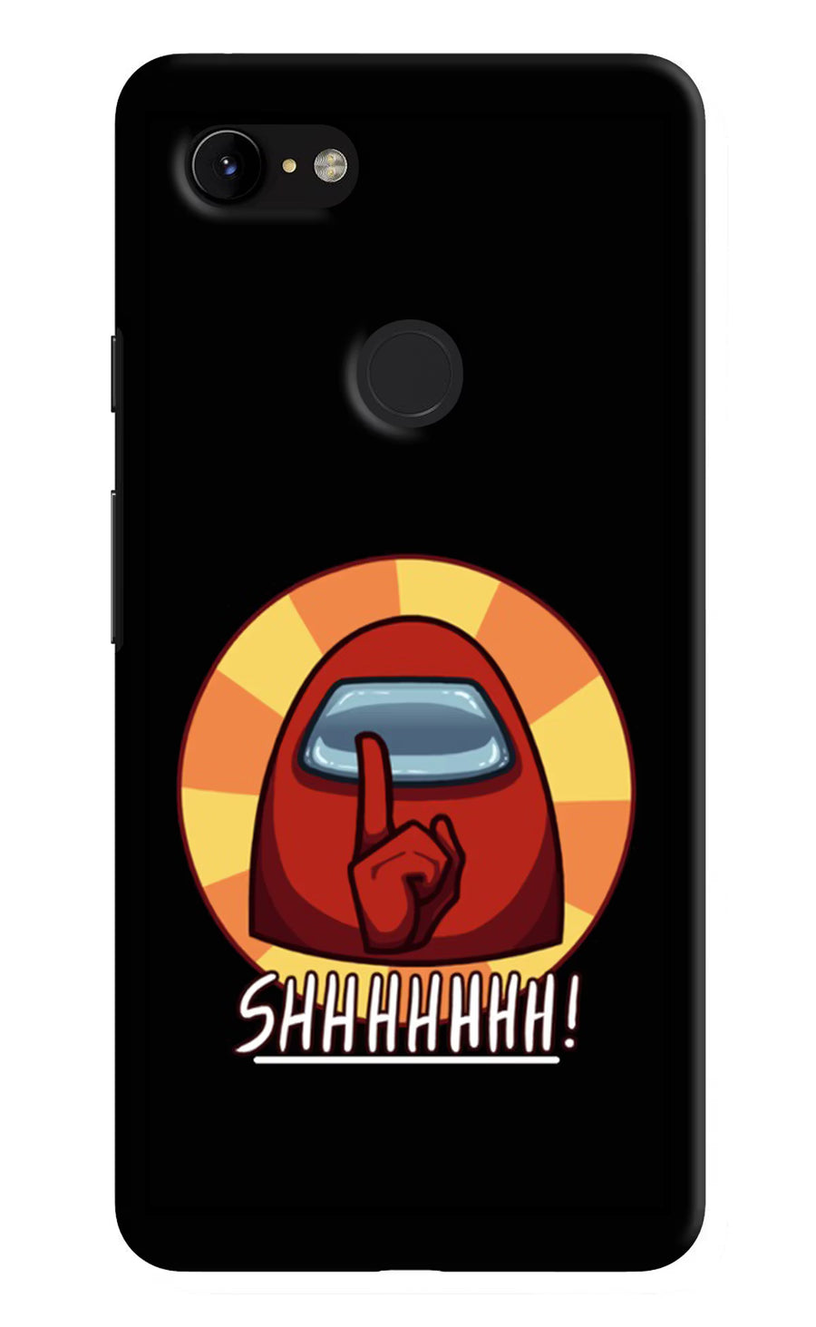 Among Us Shhh! Google Pixel 3 XL Back Cover, Hard case