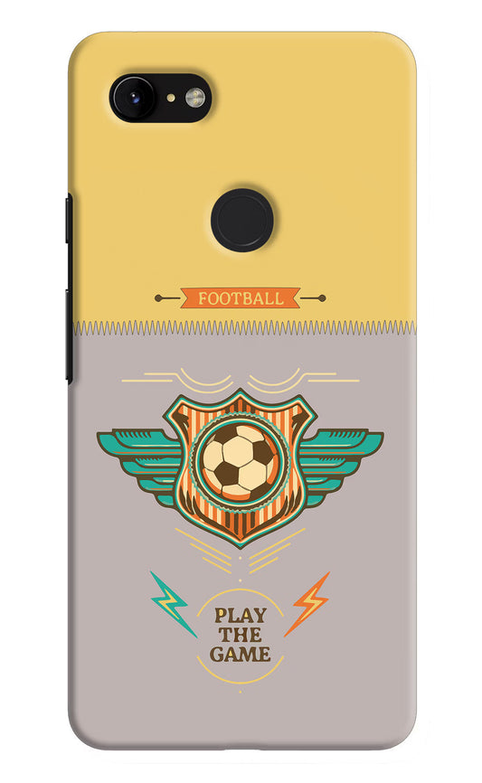 Football Google Pixel 3 XL Hard Case Back Cover by Casekaro