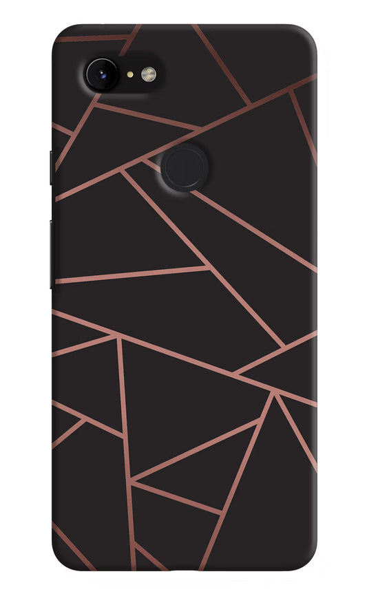 Geometric Pattern Google Pixel 3 XL Hard Case Back Cover by Casekaro