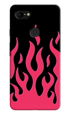 Fire Flames Google Pixel 3 XL Hard Case Back Cover by Casekaro