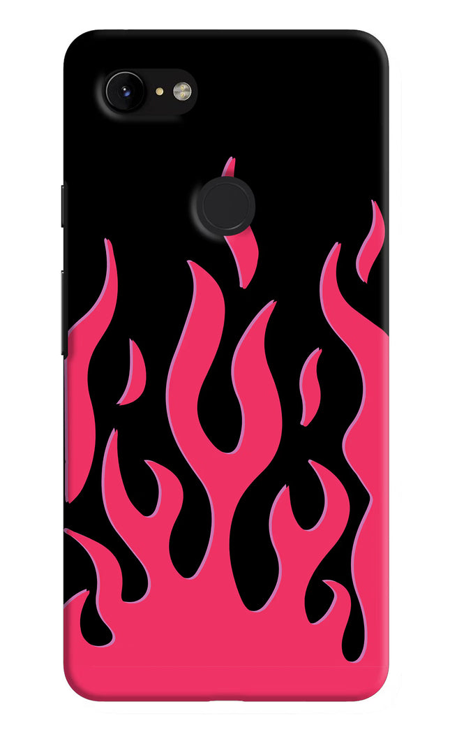 Fire Flames Google Pixel 3 XL Hard Case Back Cover by Casekaro