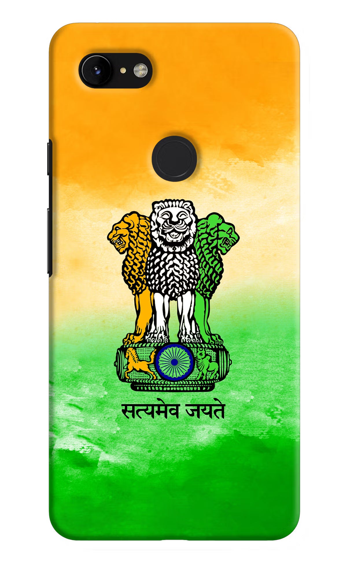 Satyamev Jayate Flag Google Pixel 3 XL Hard Case Back Cover by Casekaro