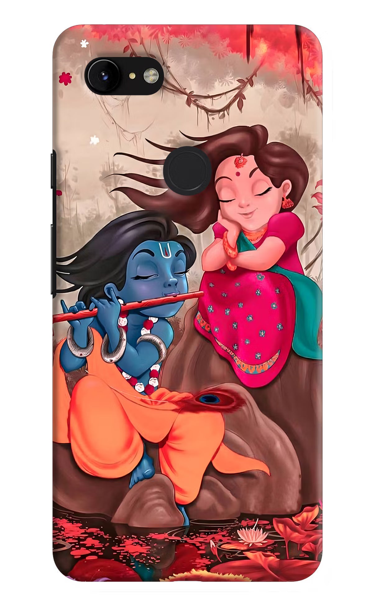 Radhe Krishna Google Pixel 3 XL Hard Case Back Cover by Casekaro