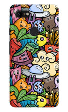 Veggie Doodle Google Pixel 3 XL Hard Case Back Cover by Casekaro
