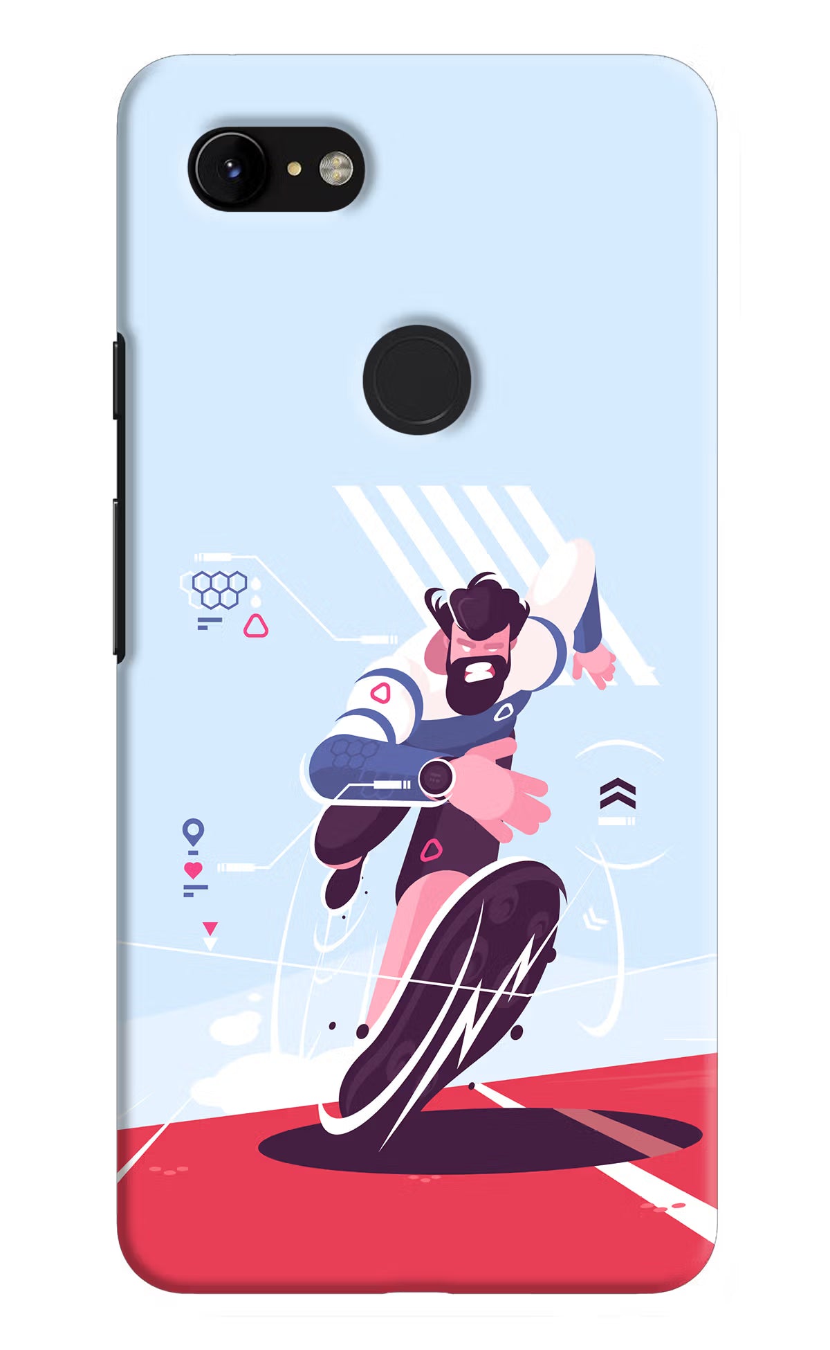 Run Pro Google Pixel 3 XL Hard Case Back Cover by Casekaro