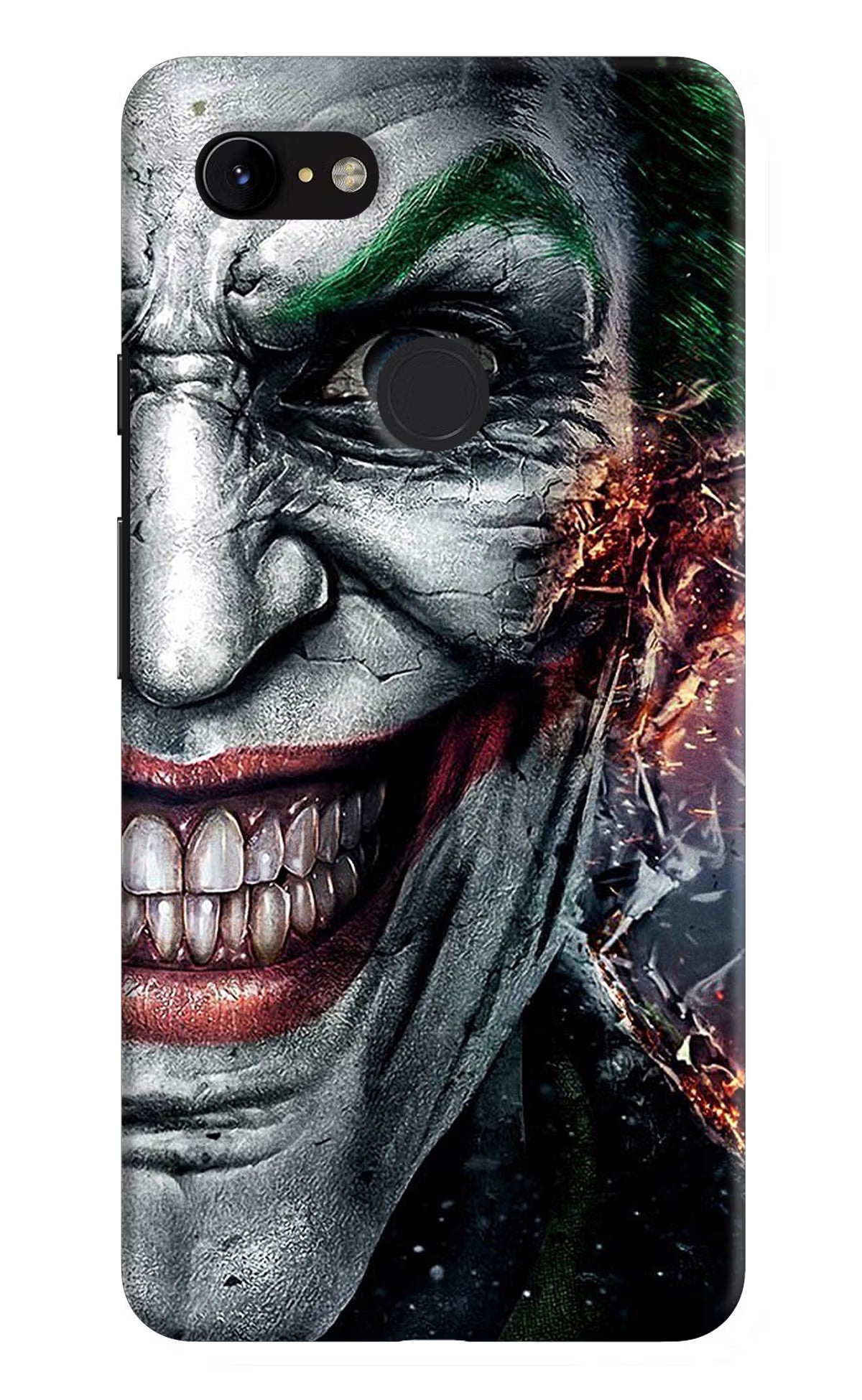 Joker Cam Google Pixel 3 XL Hard Case Back Cover by Casekaro