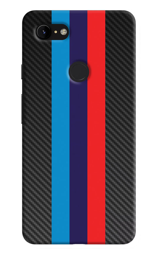 BMW Stripes Pattern Google Pixel 3 XL Hard Case Back Cover by Casekaro