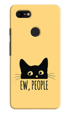 Ew People Catitude Google Pixel 3 XL Hard Case Back Cover by Casekaro