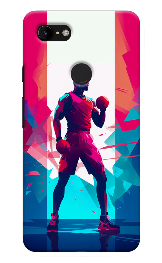 Champion Fighter (AI Generated) Google Pixel 3 XL Back Cover